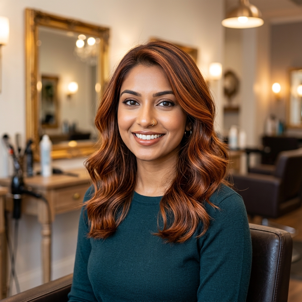 Sample — Copper Balayage — after